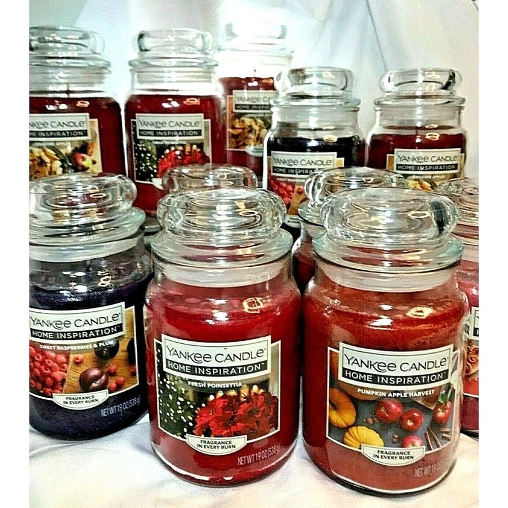 Yankee Candle Single Wick Candle 19 Oz Large Jars & Lids U PICK